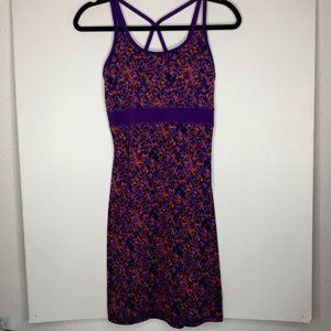 Gaiam purple/orange camo XS racer back dress.